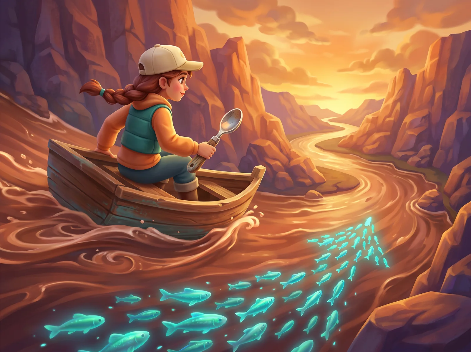Illustrated Driftglass Delta scene for The Copper Current